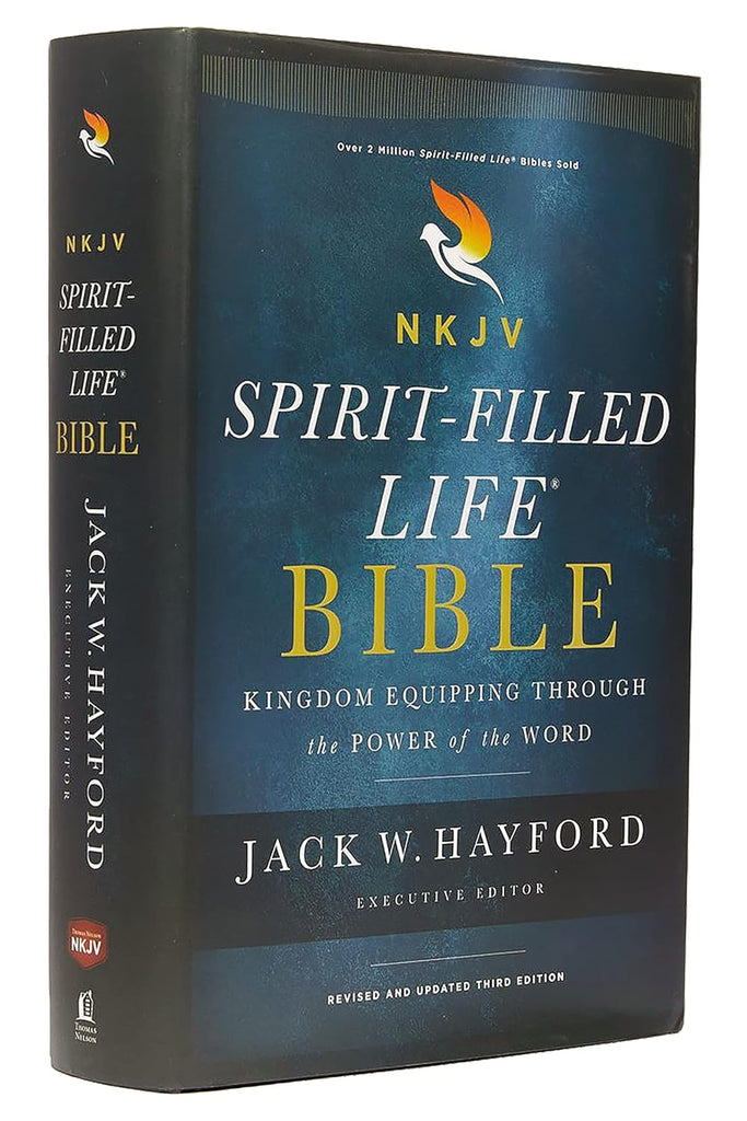NKJV, Spirit-Filled Life Bible, Third Edition, Genuine Leather, Black, Thumb Indexed, Red Letter, Comfort Print: Kingdom Equipping Through the Power of the Word HB