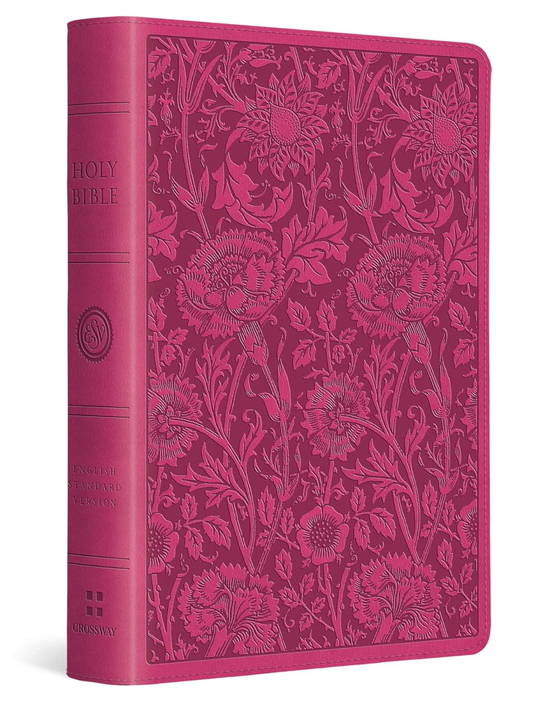 ESV Large Print Compact Bible (TruTone, Berry, Floral Design): English Standard Version, Berry, Floral, Trutone