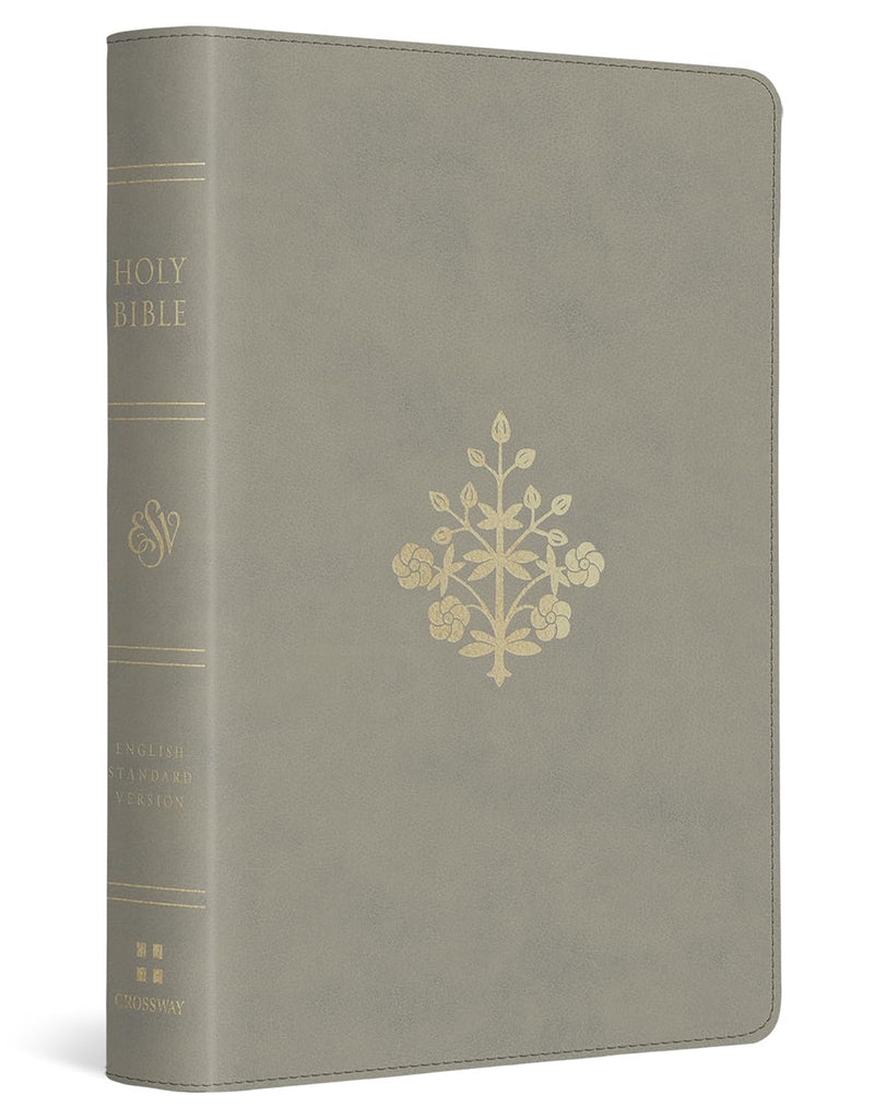 ESV Large Print Compact Bible, Red Letter (TruTone, Stone, Branch Design): English Standard Version, Stone, Trutone, Branch Design