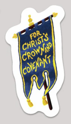 Blue Banner Sticker