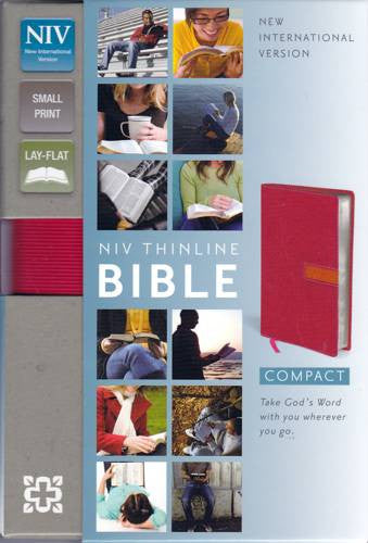 NIV Thinline Bible: New International Version, Thinline, Hot Pink / Clementine, Italian Duo-Tone, Small Print, Lay-Flat