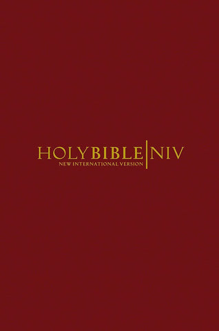 NIV Popular Burgundy Hardback Bible HB