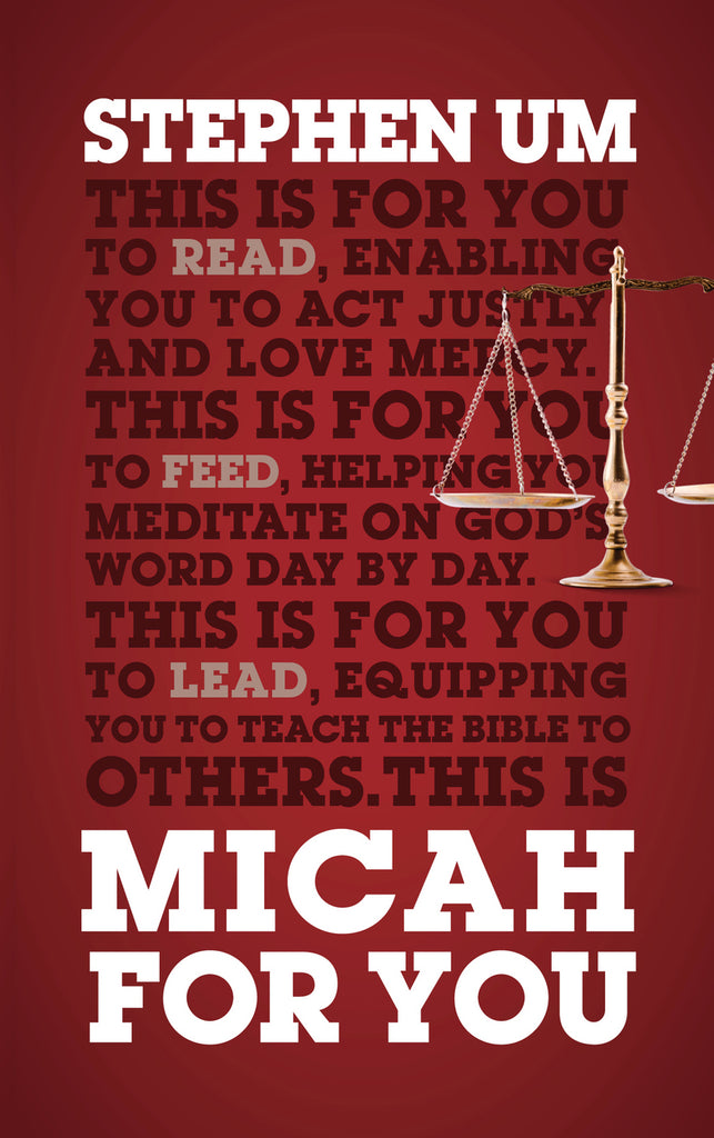 Micah For You Acting Justly, Loving Mercy PB