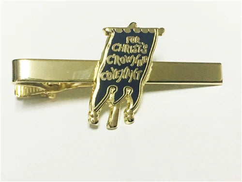 Blue Banner Tie Clip