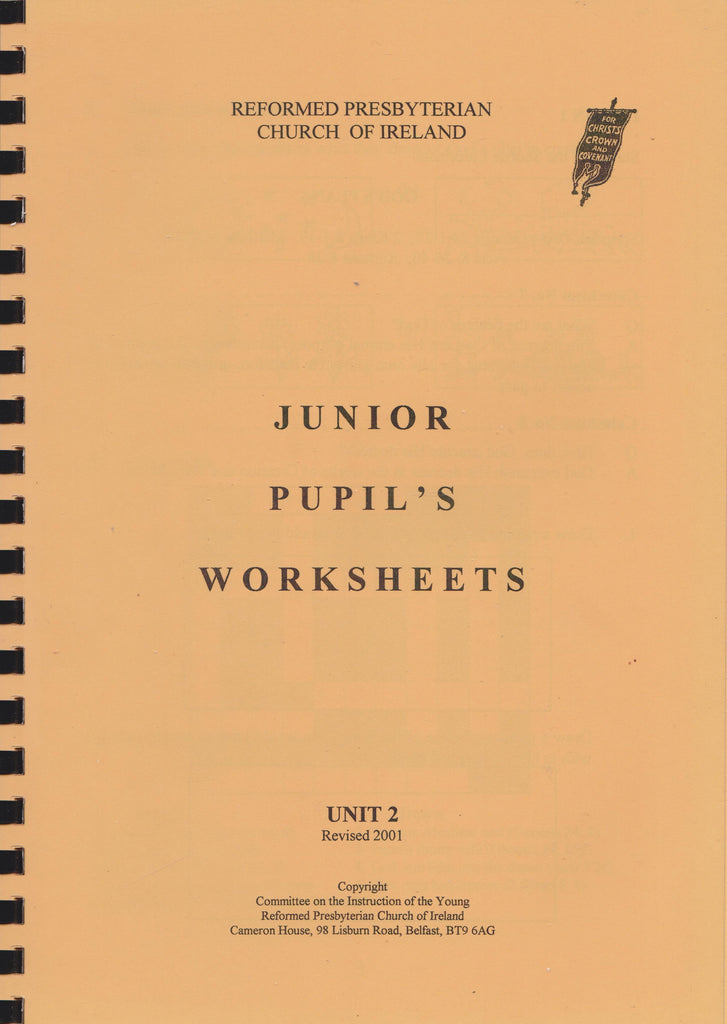 Junior Student's Worksheets Unit 2
