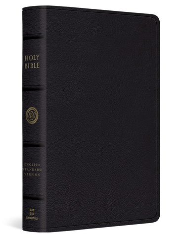 ESV Large Print Bible Black Leather