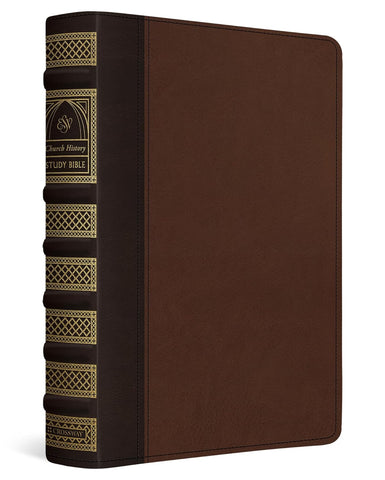 ESV Church History Study Bible: Voices from the Past, Wisdom for the Present TruTone®, Brown/Walnut, Timeless Design