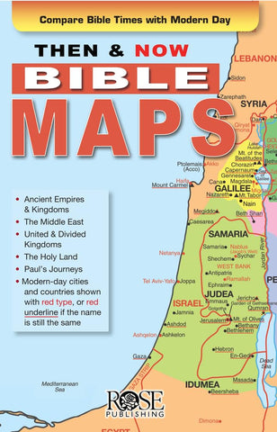 Title: Then and Now Bible Maps Fold out Pamphlet: Bible Quick Reference Series Pamphlet