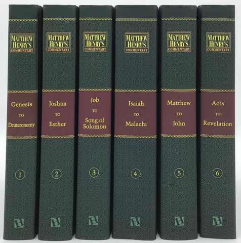 Matthew Henry's Commentary On The Whole Bible, 6 Vol. Set: Complete and Unabridged Hardcover – Unabridged