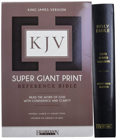 KJV Super Giant Print Reference Bible (Black Imitation Leather)