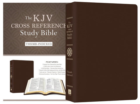 KJV Cross Reference Study Bible Indexed [Bonded Leather Brown]: King James Version, Brown, Bonded Leather Bonded Leather