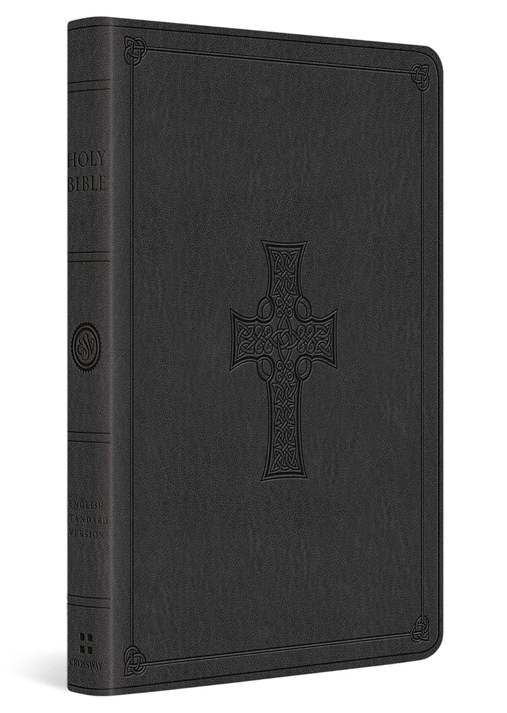 ESV Value Thinline Bible TruTone®, Charcoal, Celtic Cross Design