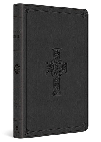 ESV Value Thinline Bible TruTone®, Charcoal, Celtic Cross Design