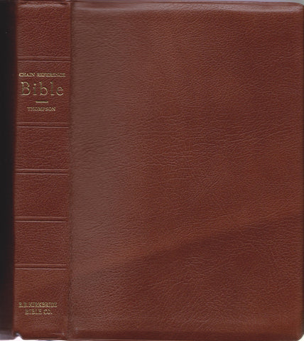 The New Chain Reference Bible fourth improved edition Thompson's original and complete system Kirkbride 59th printing KJV