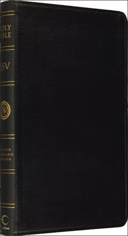 Holy Bible:  English Standard Version (ESV) Anglicised Black Leather Thinline Edition