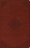 ESV Large Print Thinline Reference Bible (TruTone, Tan, Ornament Design)