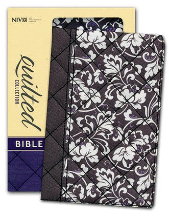 Holy Bible: New International Version, Black Floral Flexcover, Quilted Collection Bible