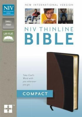 Holy Bible New International Version Tanblack Italian Duotone Thinline Bible Compact