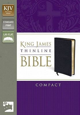 King James Version Thinline Bible, Compact: King James Version, Black, Bonded Leather, Thinline