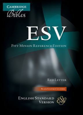 ESV Pitt Minion Reference Edition ES446: XR black goatskin leather