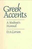 Greek Accents:  a Student's Manual PB