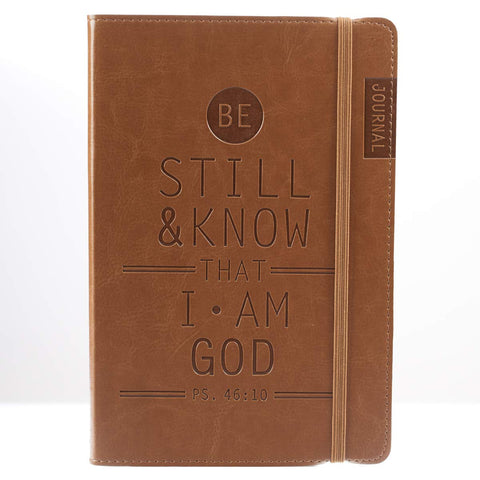 Journal: Brown/Be Still  Flexcover