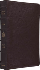 Holy Bible: English Standard Version, Brown, Top Grain Leather, Single Column Legacy