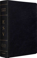 ESV Study Bible, Large Print: English Standard Version, Black, Genuine Leather