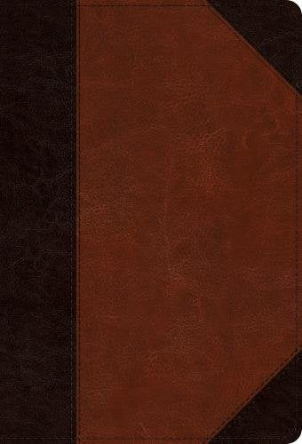 ESV Large Print Compact Bible: English Standard Verson, Brown/Cordovan, Trutone, Portfolio Design