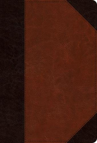 ESV Large Print Compact Bible: English Standard Verson, Brown/Cordovan, Trutone, Portfolio Design