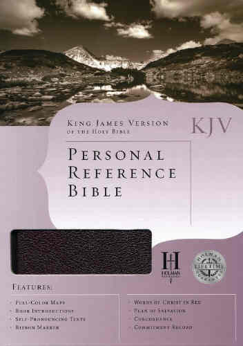 KJV Personal Reference Bible Burgundy Bonded Leather