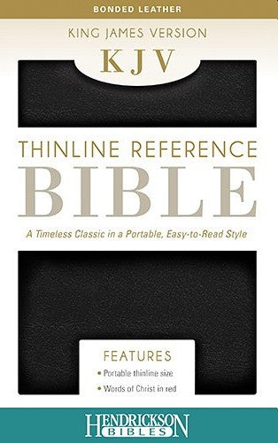 Thinline Reference Bible-KJV: King James Version, Black, Bonded Leather, Thinline Reference, End of Verse Reference Edition