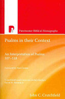 Psalms in Their Context: An Interpretation of Pslams 107 - 118 PB