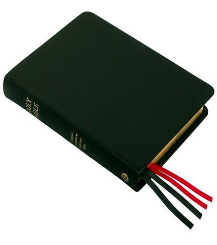 KJV Compact Westminster Reference Bible Black Premium Leather