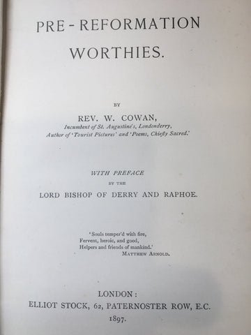 Pre-Reformation Worthies