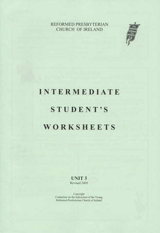 Intermediate Student's Worksheets Unit 3