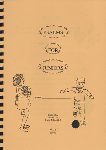Psalms For Juniors Unit 2
