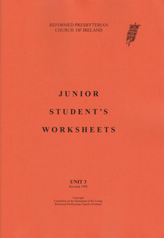 Junior Student's Handbook Unit 3